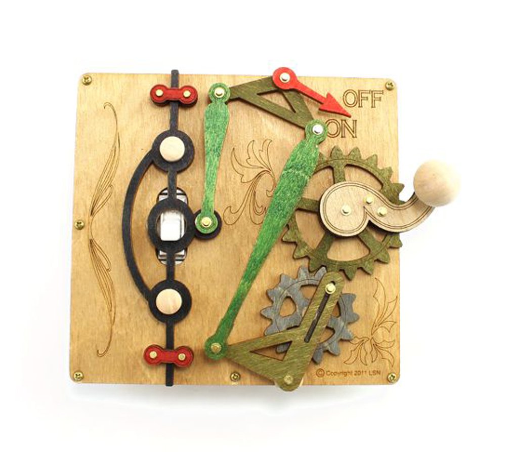 Light Brown Wood Light Switch Plate
