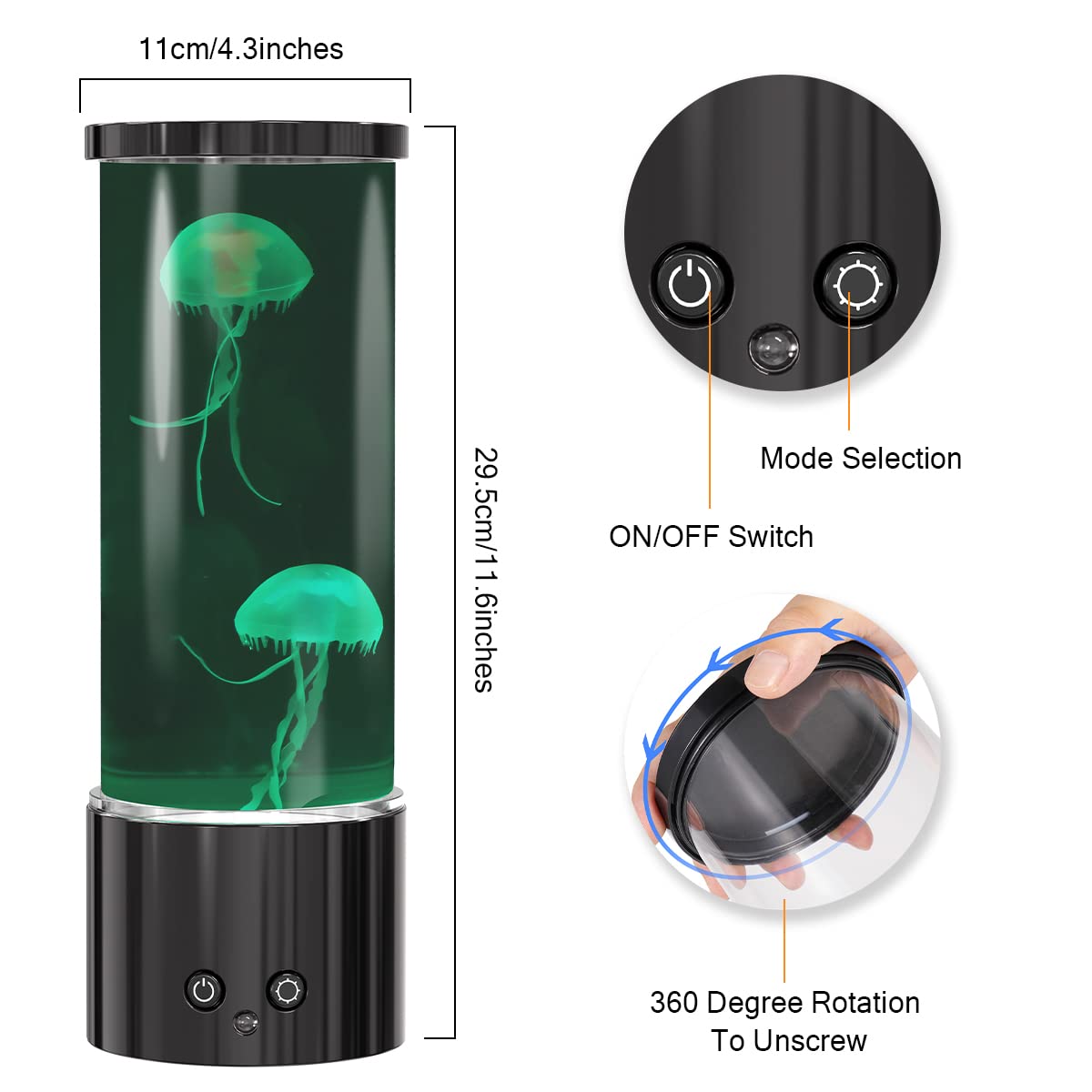 Jellyfish LED Lamp with Remote