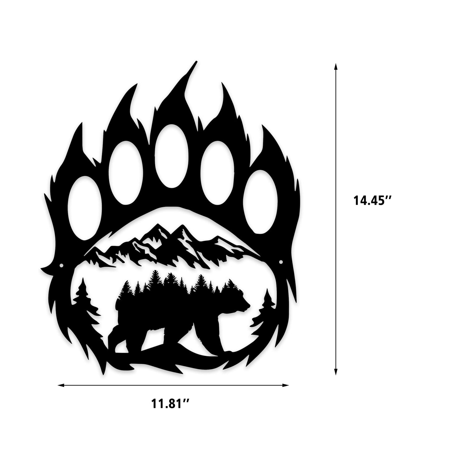 Metal Bear Wall Décor