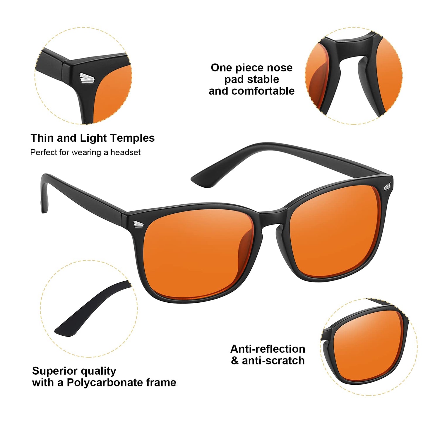 Blue Light Blocking Gaming Glasses
