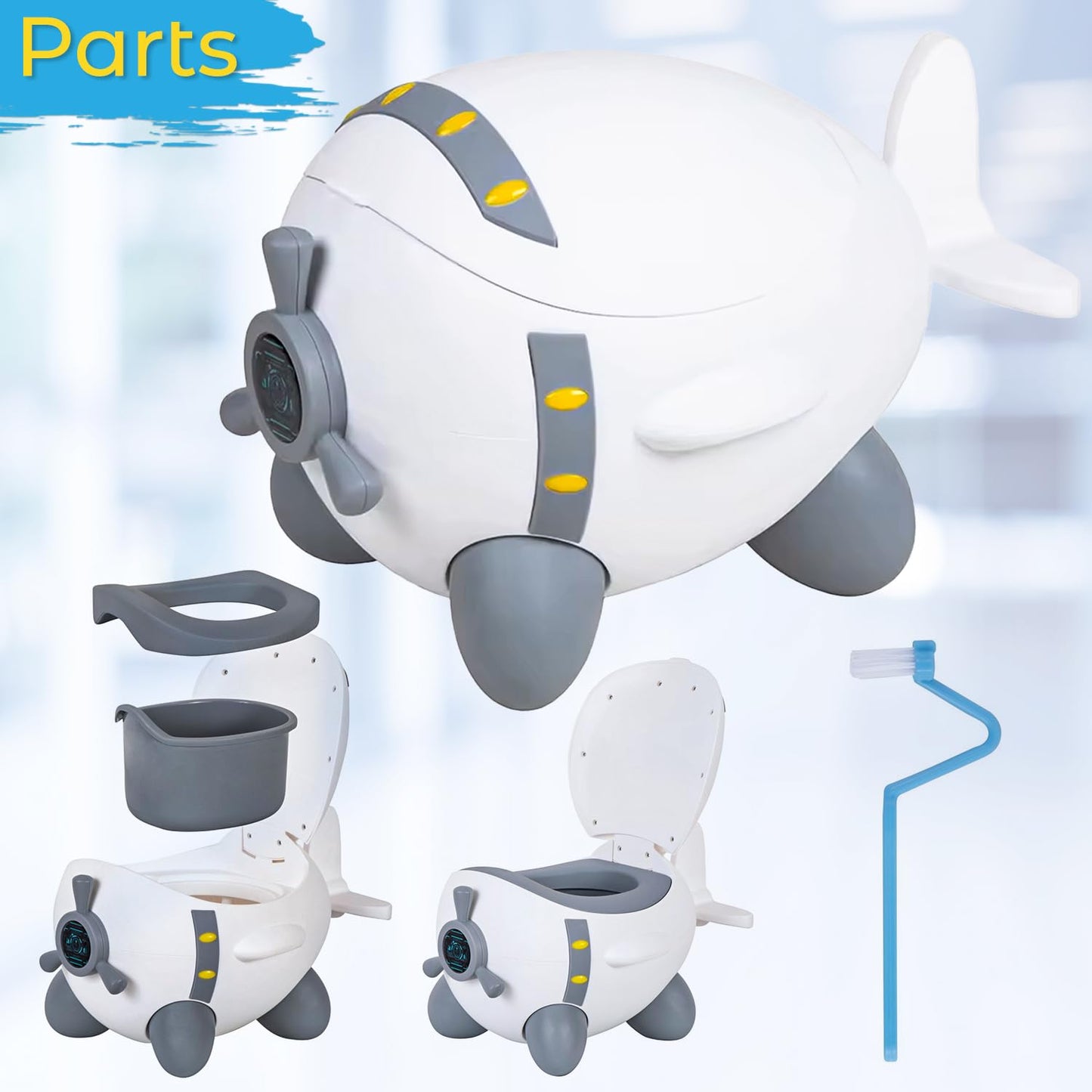 Potty Training Seat with Anti-Slip Stool