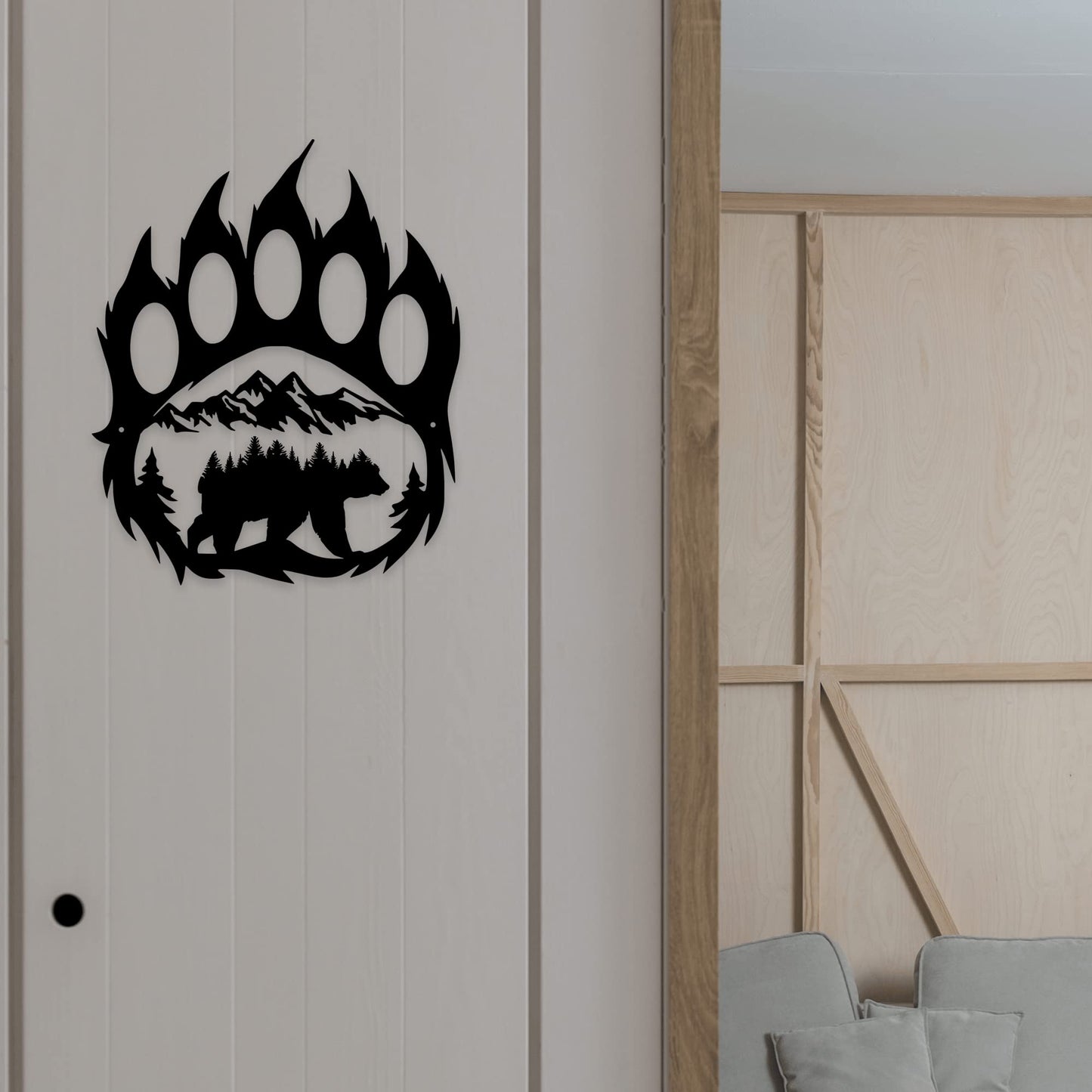 Metal Bear Wall Décor