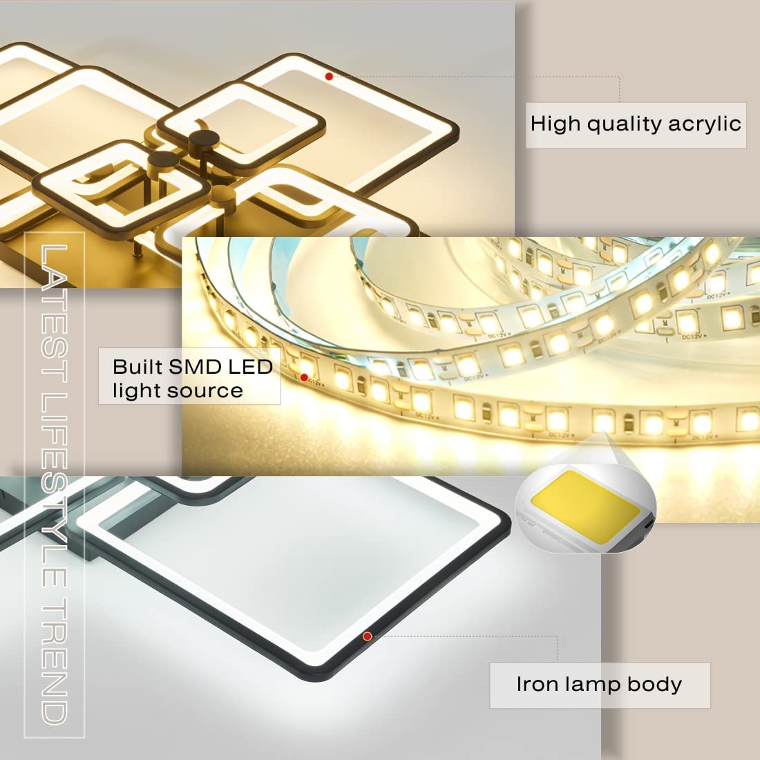 Modern LED Ceiling Light Fixture