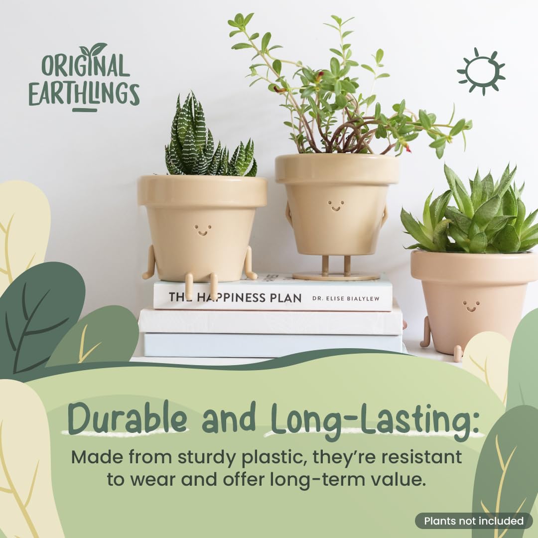 Original Earthlings Smiley Face Plant Pot