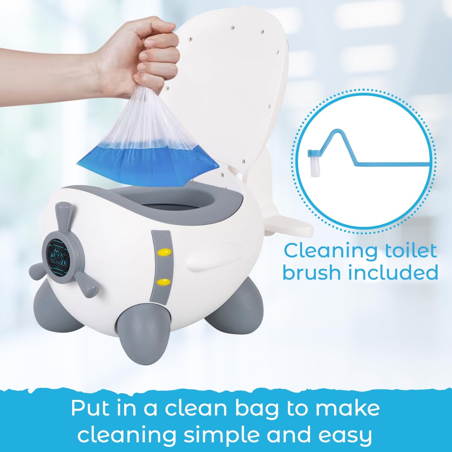 Potty Training Seat with Anti-Slip Stool
