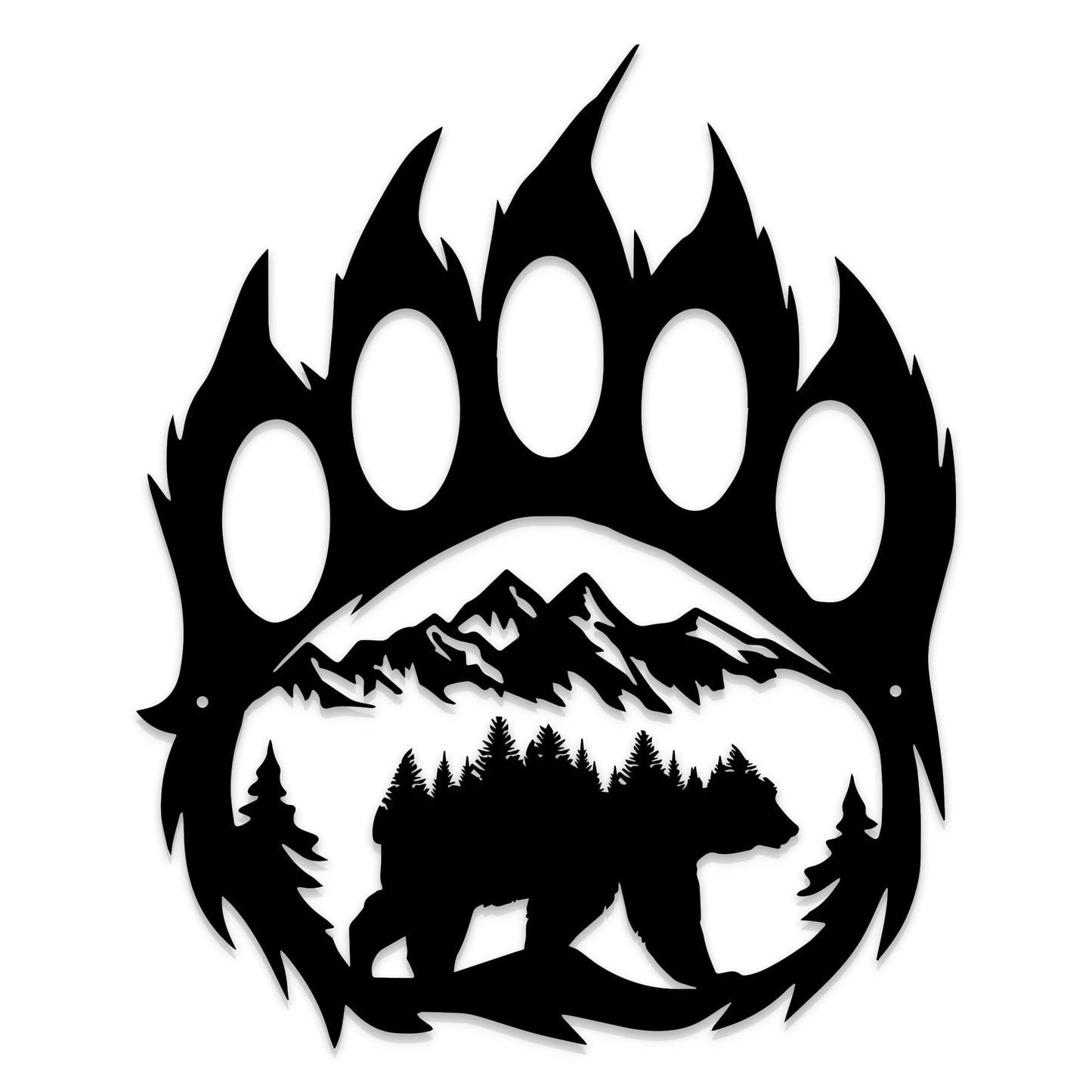 Metal Bear Wall Décor