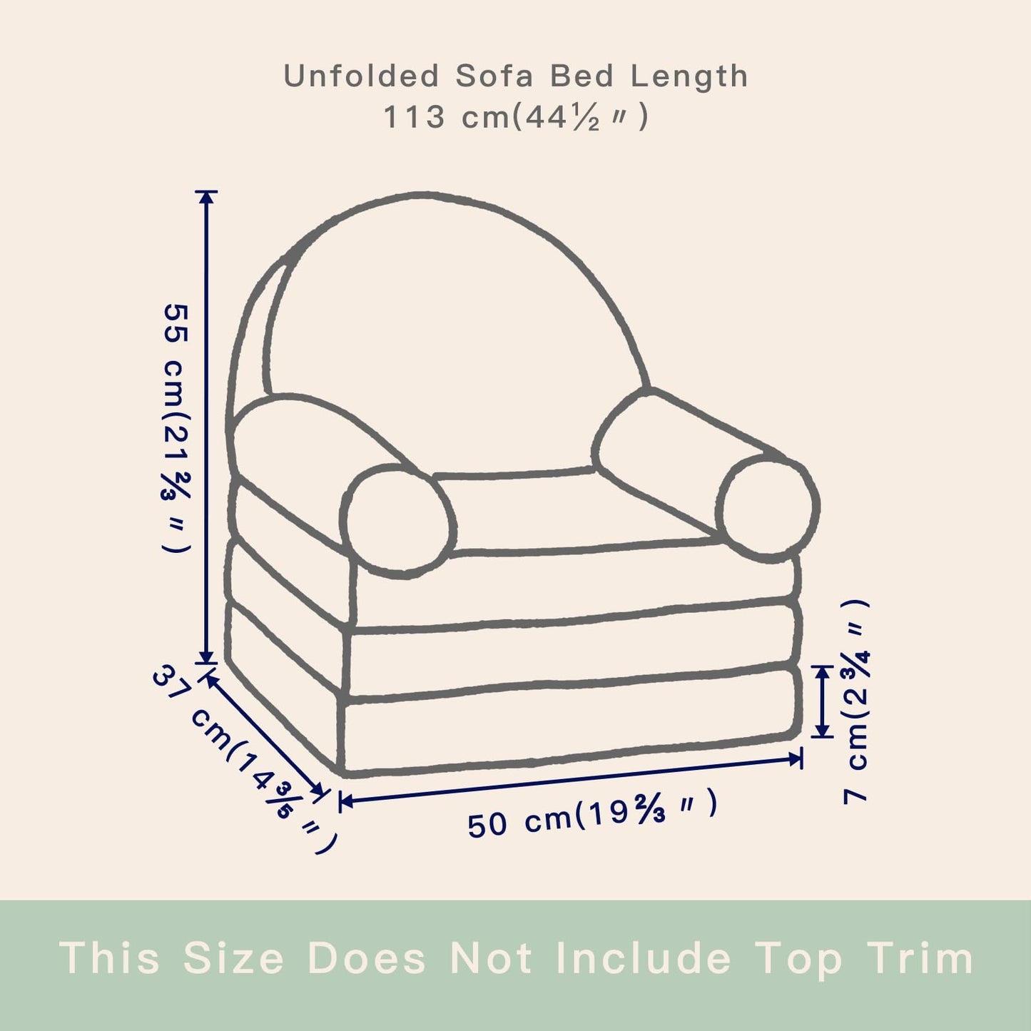 Comfy Toddler Chair - Foldable Baby Sofa