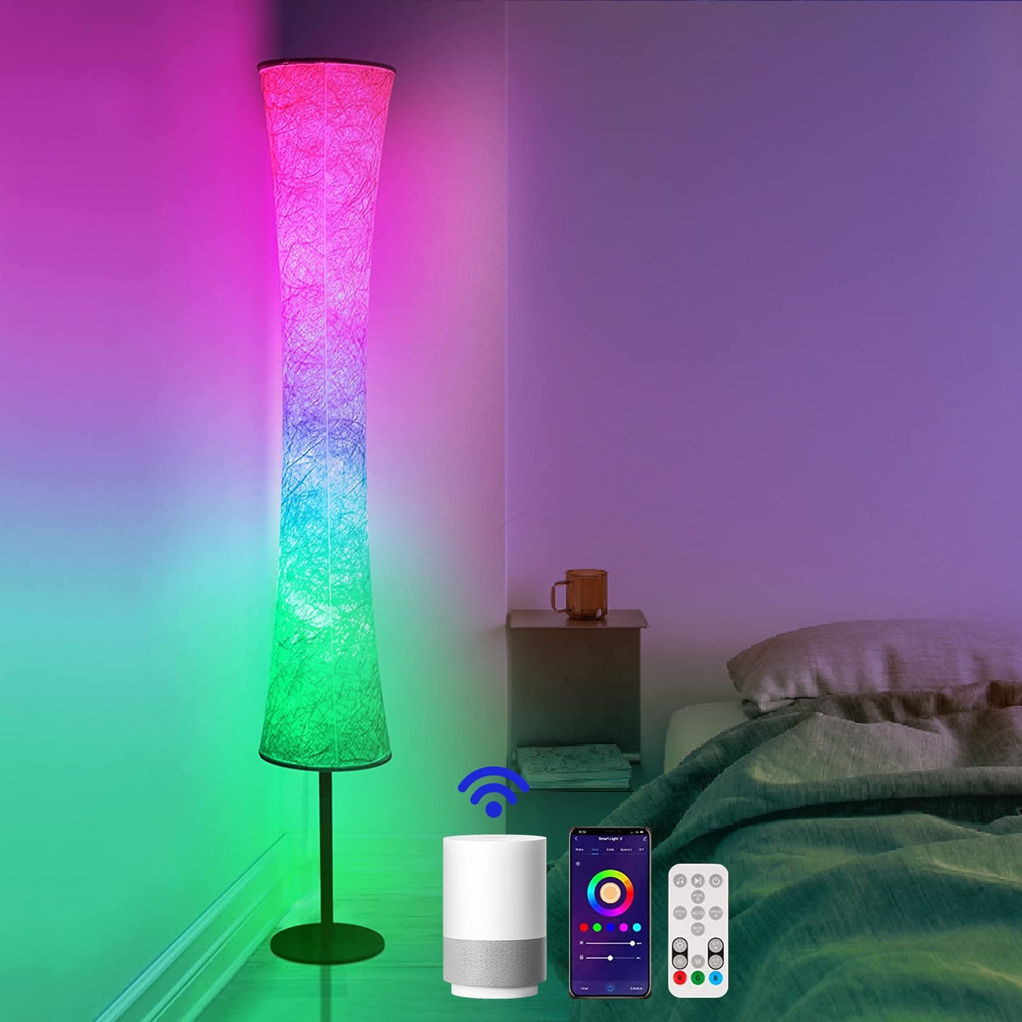 Smart Floor Lamp with RGB Color Changing