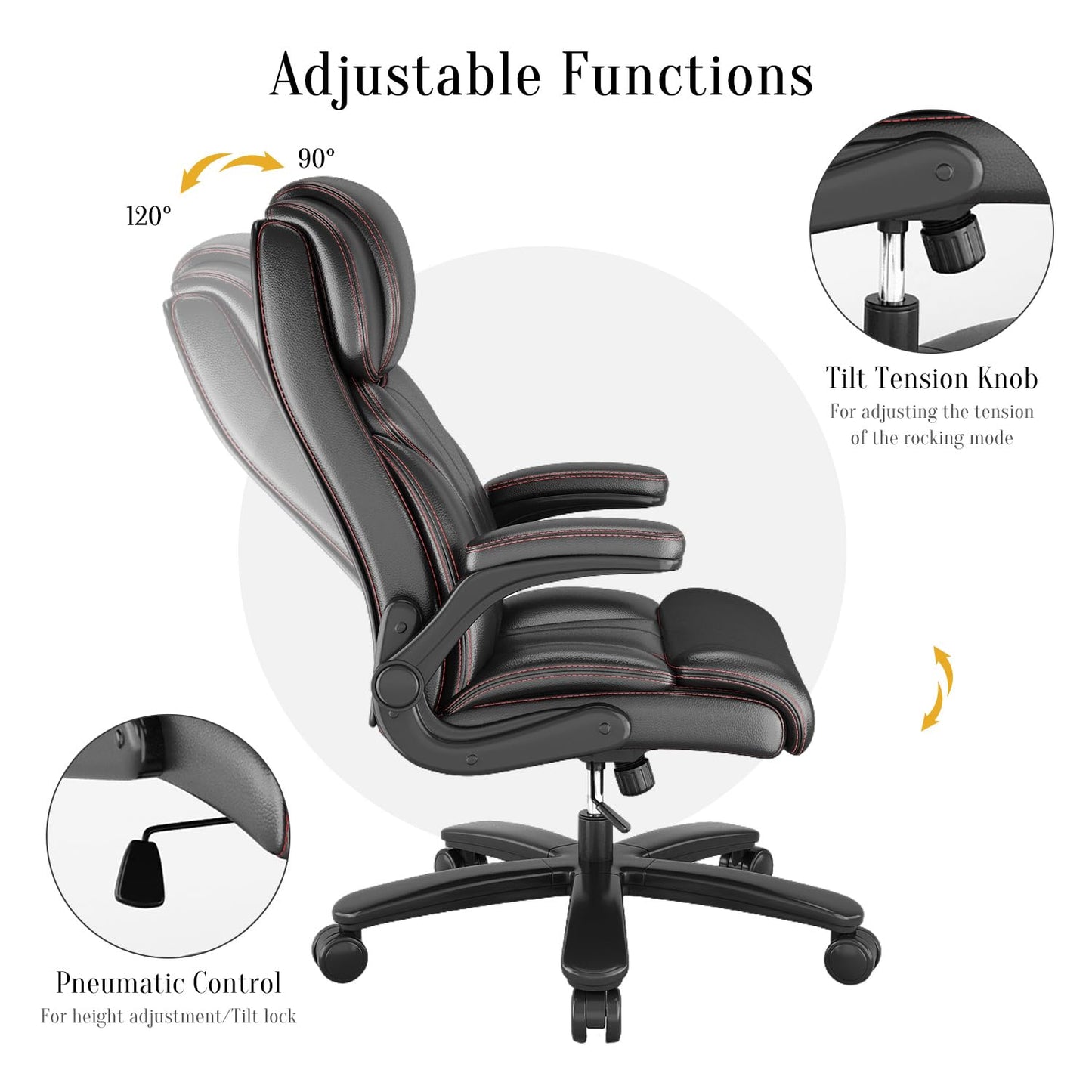 Executive Faux Leather Office Chair