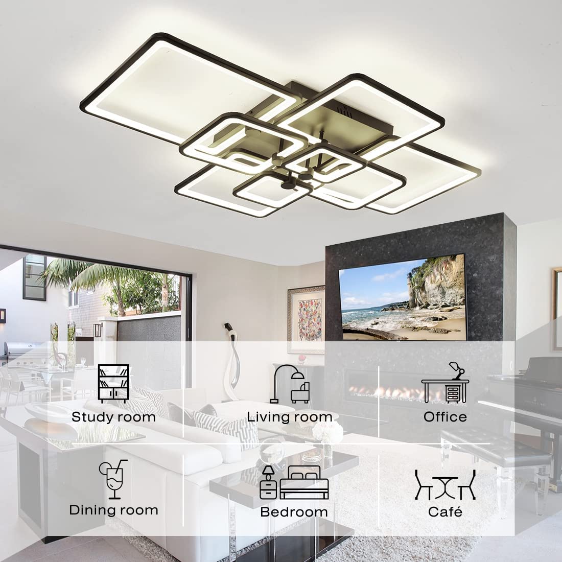 Modern LED Ceiling Light Fixture