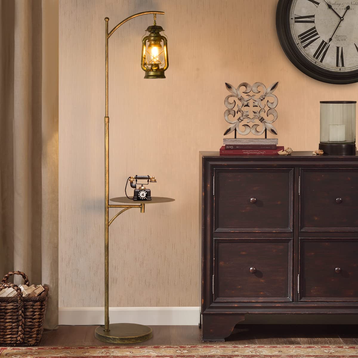 Beaysyty Bronze Artisan Country Floor Lamp