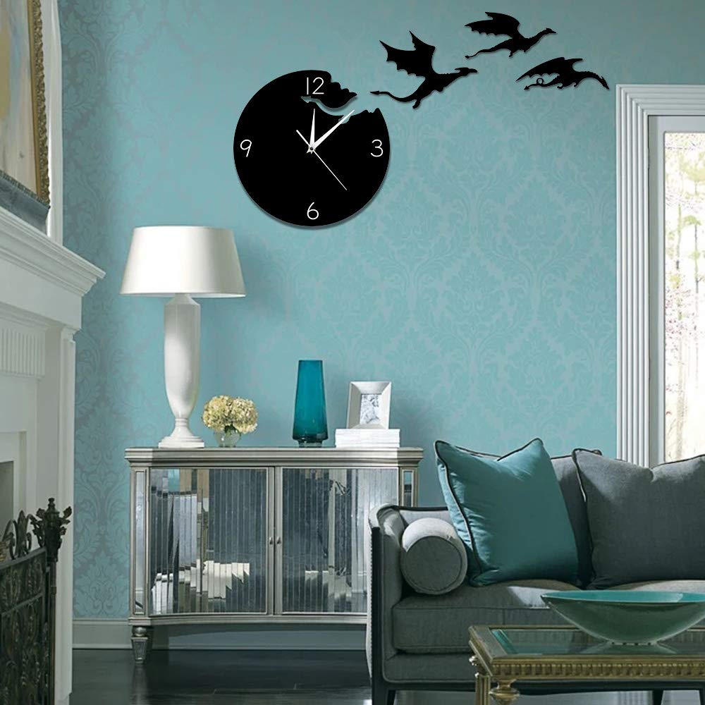 Flying Dragon Wall Clock