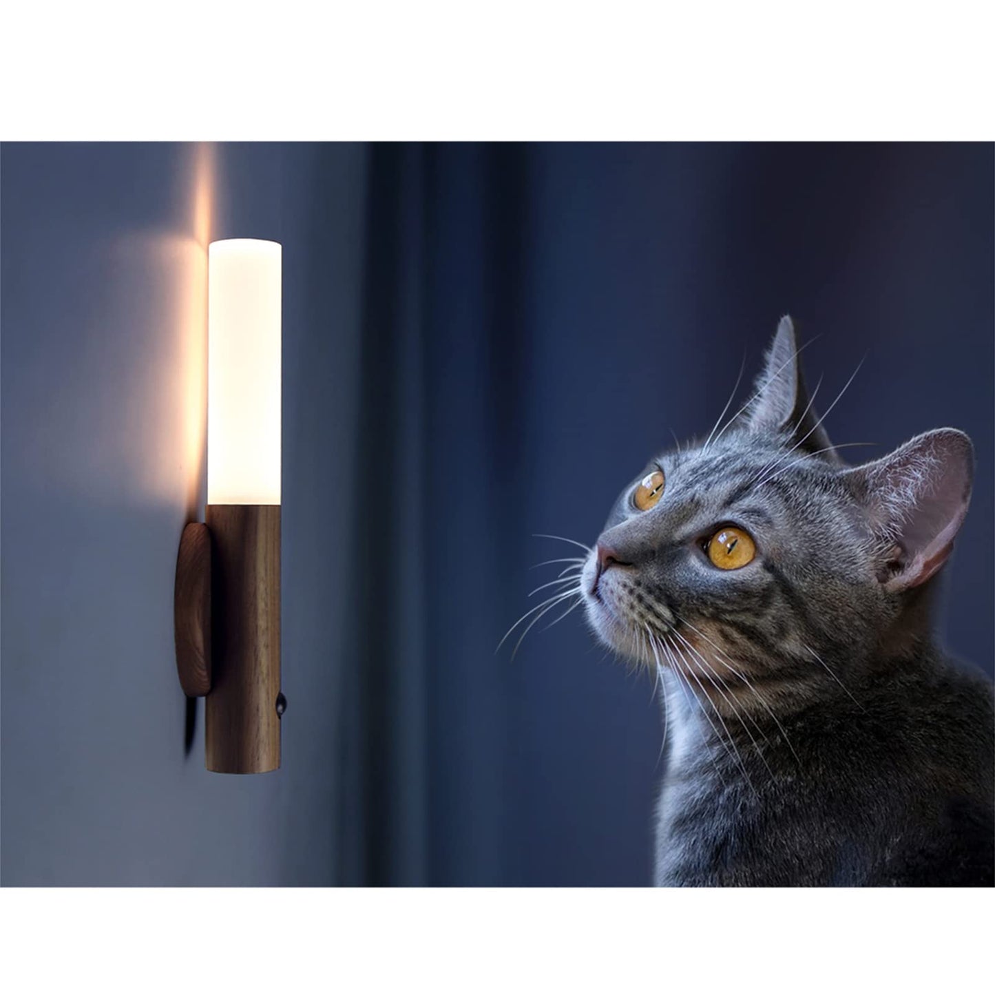 Motion Sensor Night Lights (Walnut Wood)