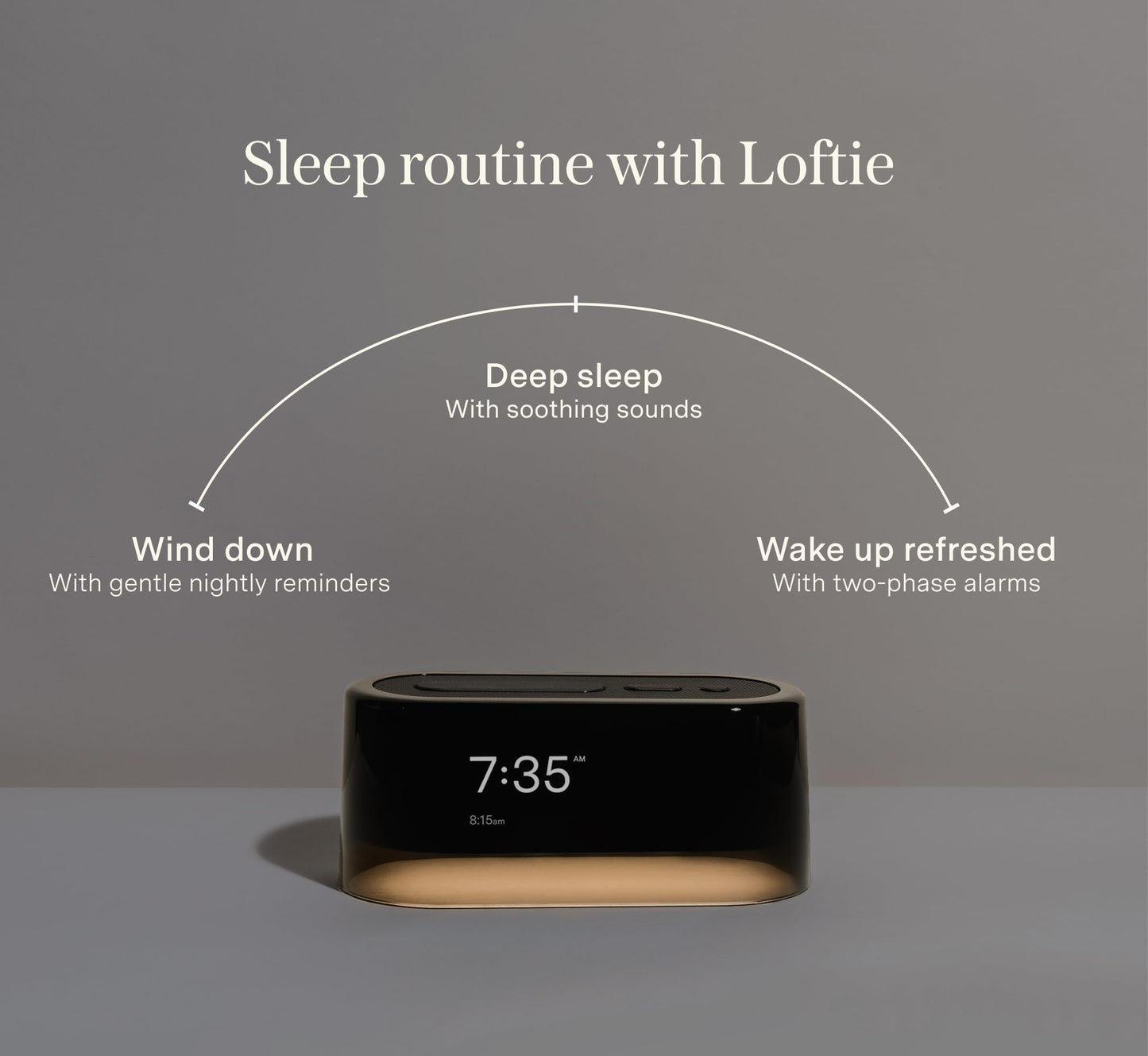 Smart Alarm Clock with Calming Sound Library