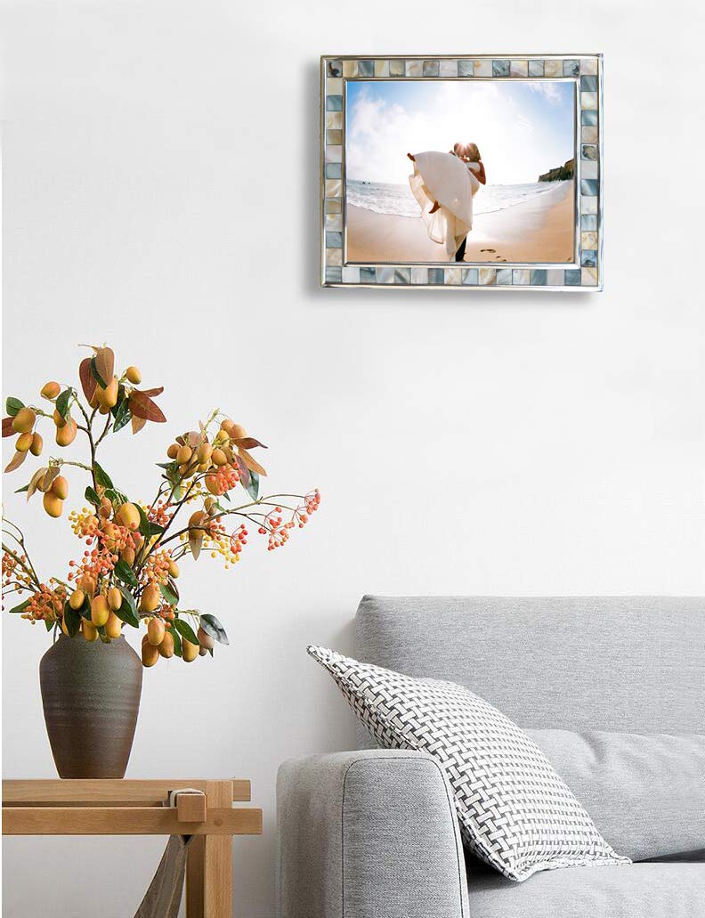 Mosaic 8x10 Picture Frame with Mother of Pearl
