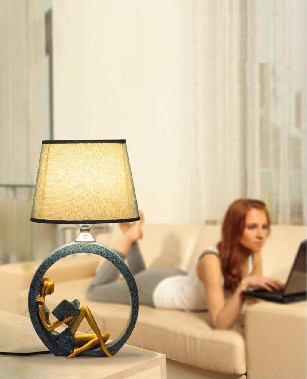 Novelty Girl Reading Lamp