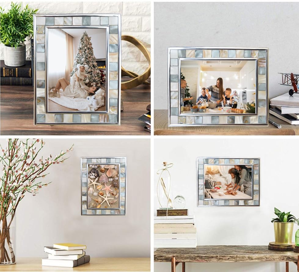 Mosaic 8x10 Picture Frame with Mother of Pearl