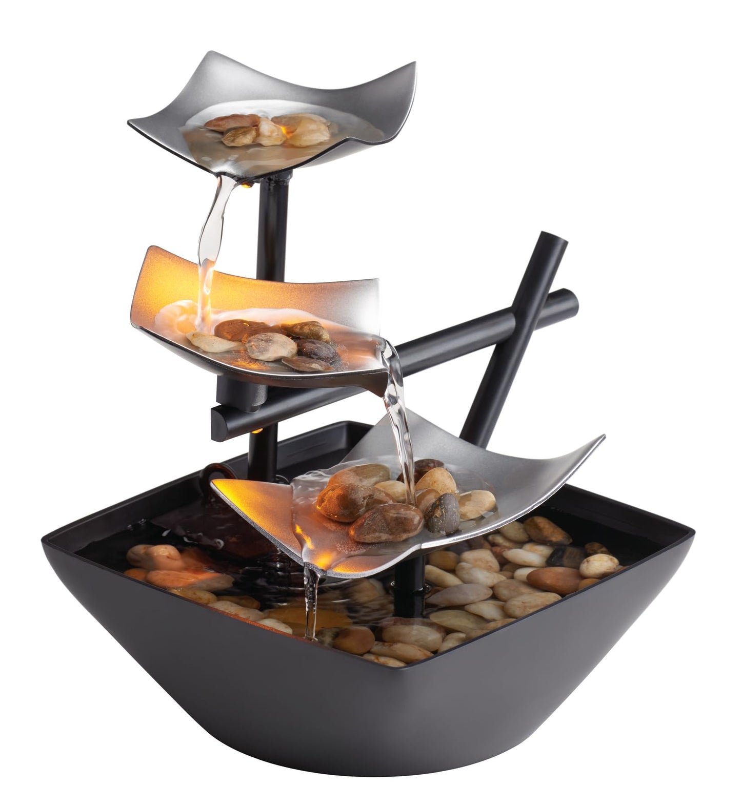 Tranquil Tabletop Fountain with Gentle Water Flow