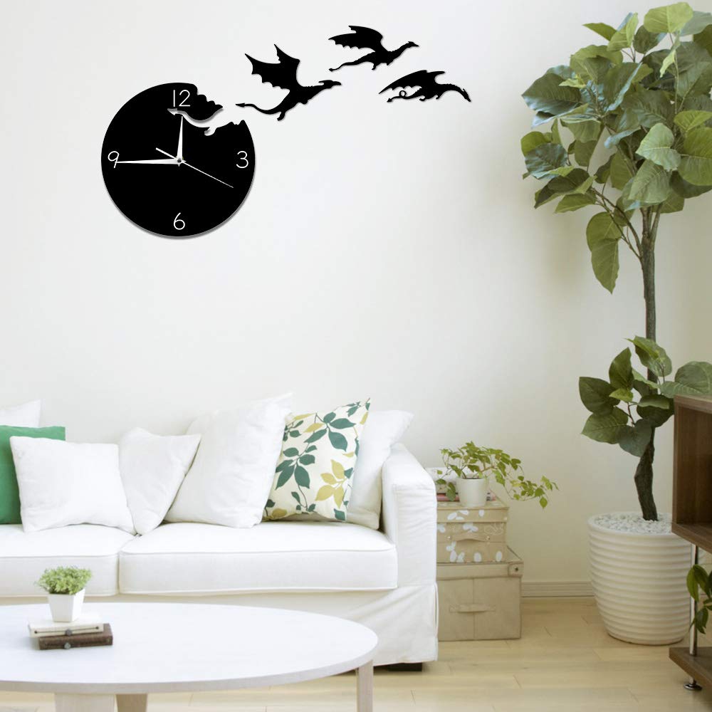 Flying Dragon Wall Clock