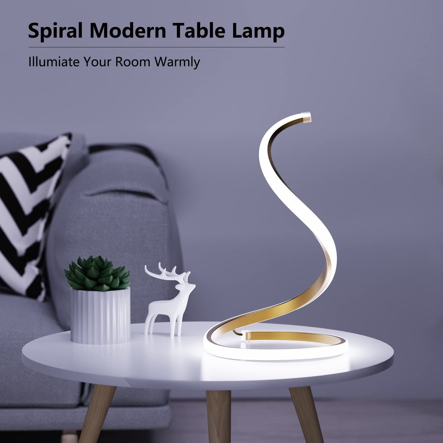 NUÜR Spiral LED Table Lamp