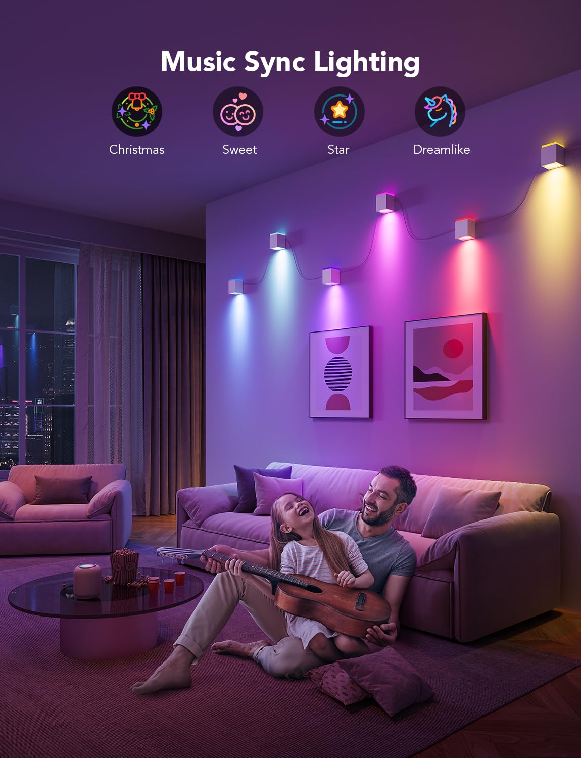 RGBIC LED Wall Sconces - Smart Lights