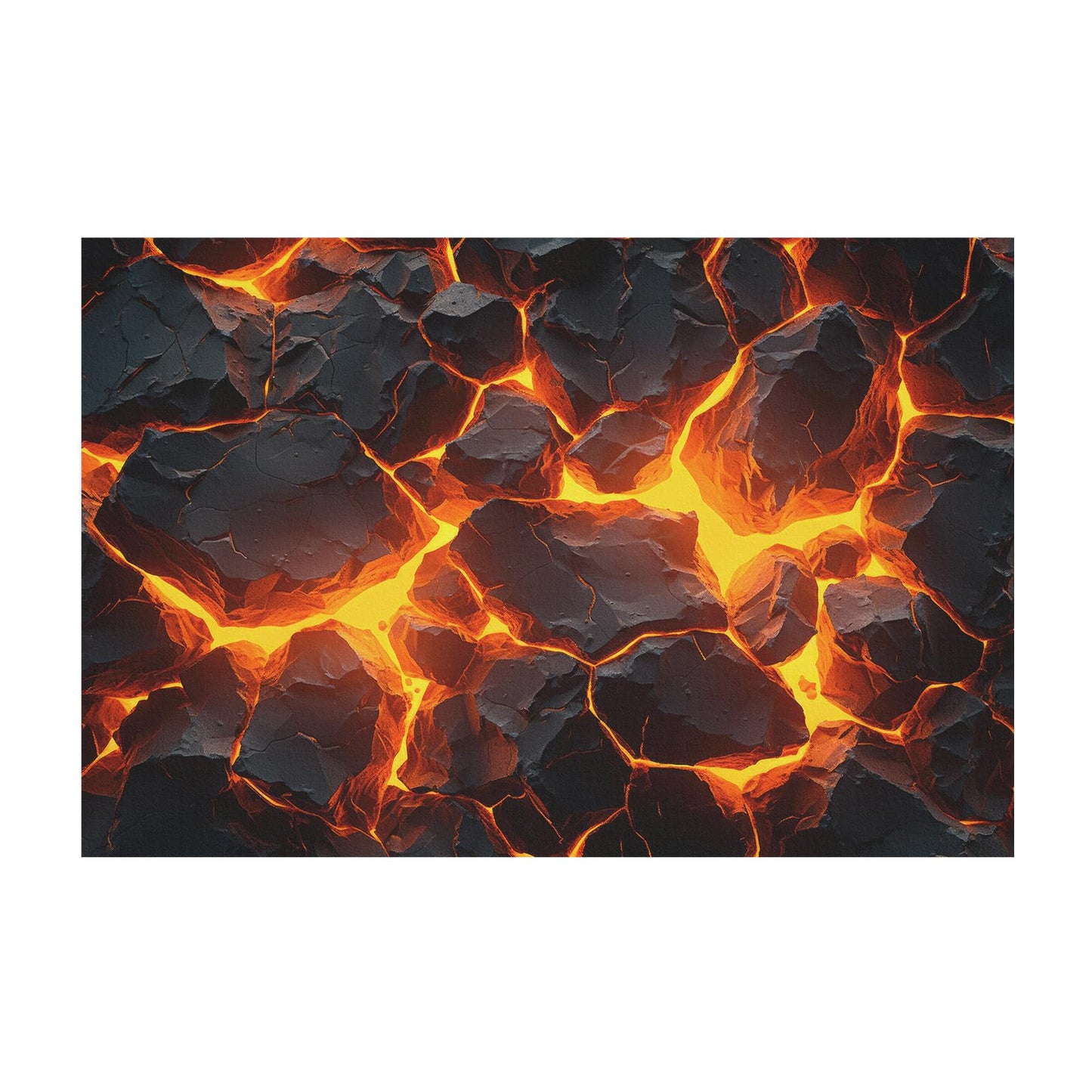 3D Lava Rug - Optical Illusion Carpet for Living Room