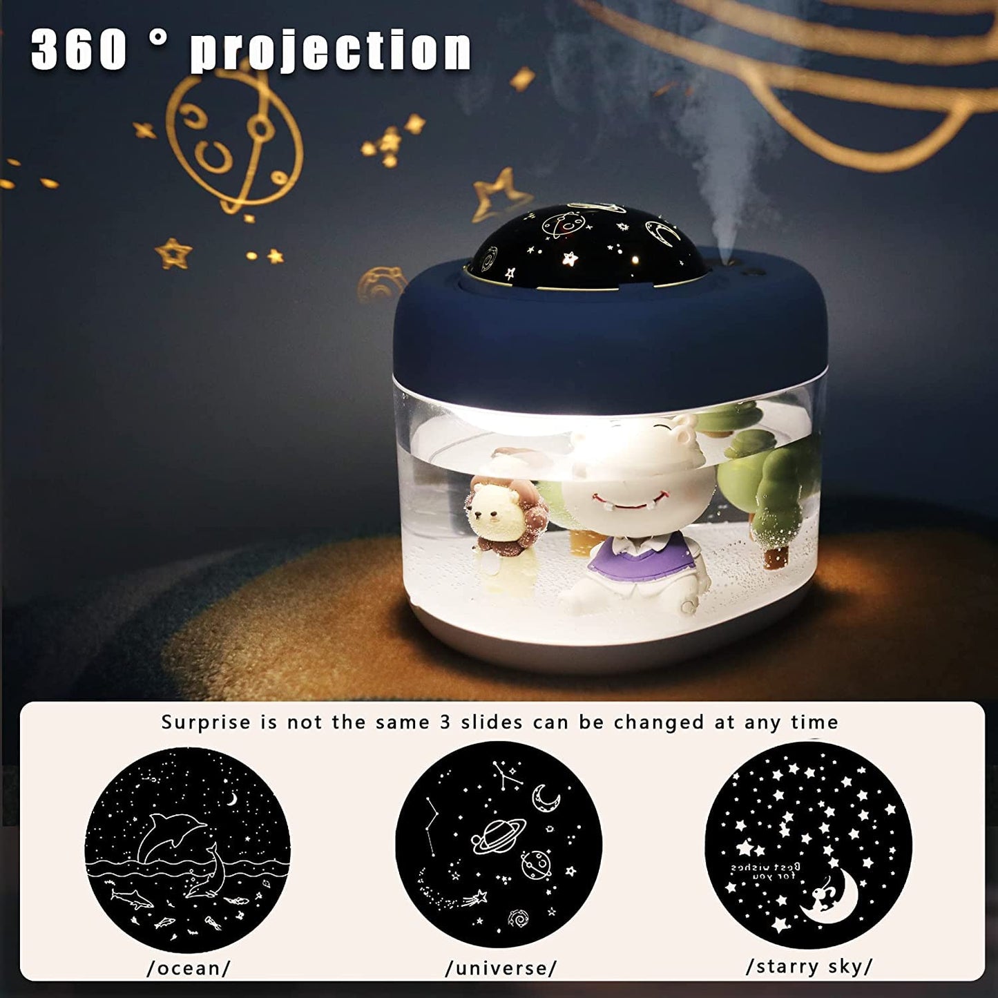 Baby Cool Mist Humidifier with Star Projector