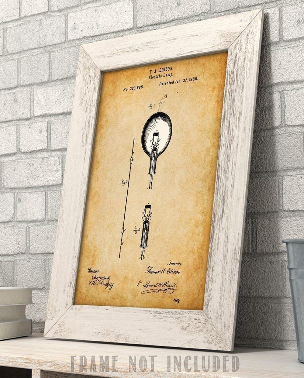 Thomas Edison Patent Print