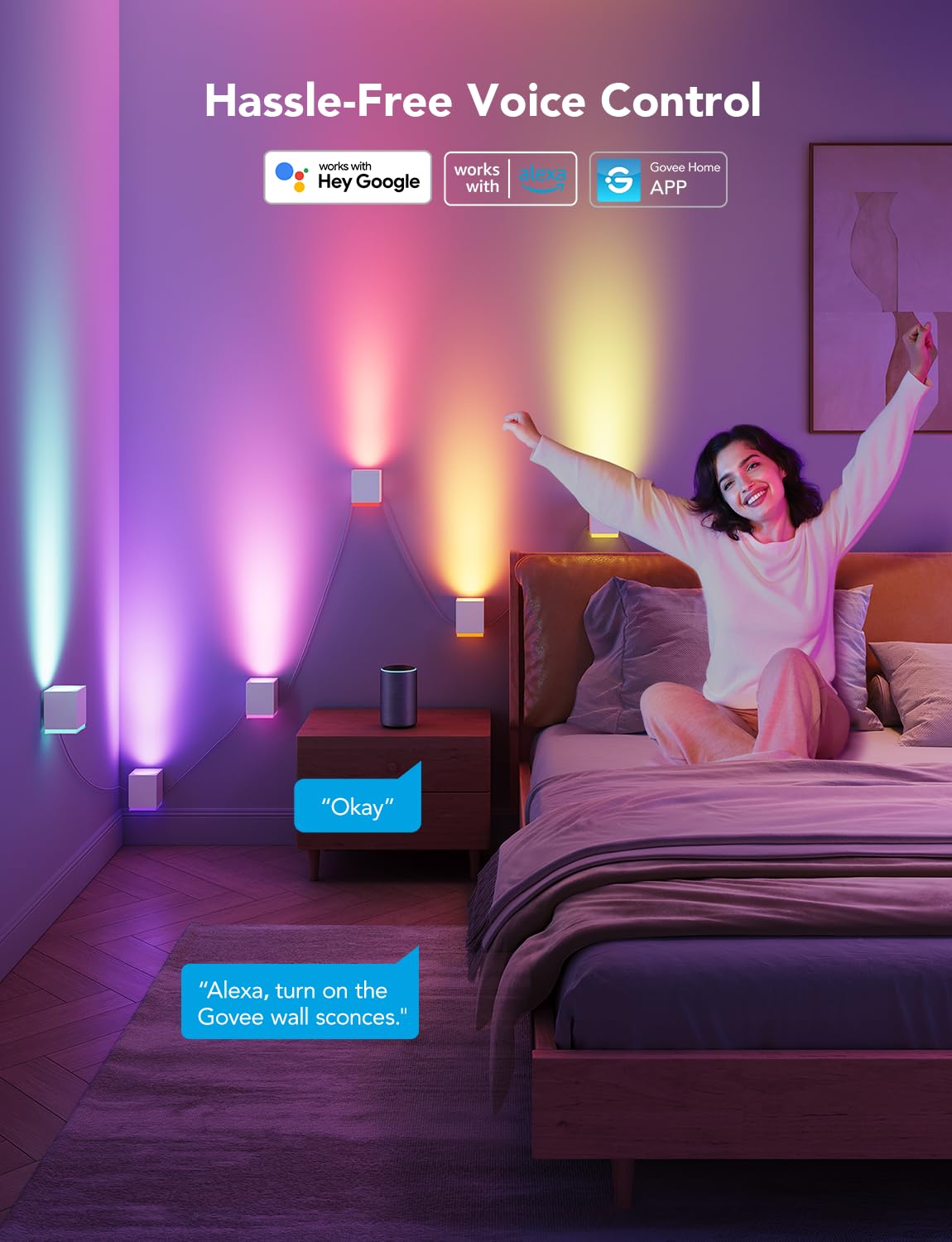 RGBIC LED Wall Sconces - Smart Lights