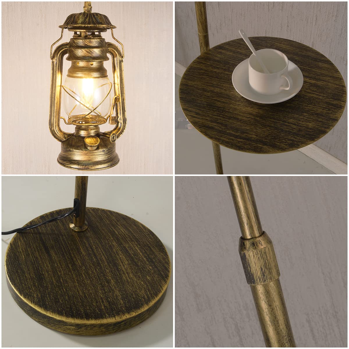 Beaysyty Bronze Artisan Country Floor Lamp