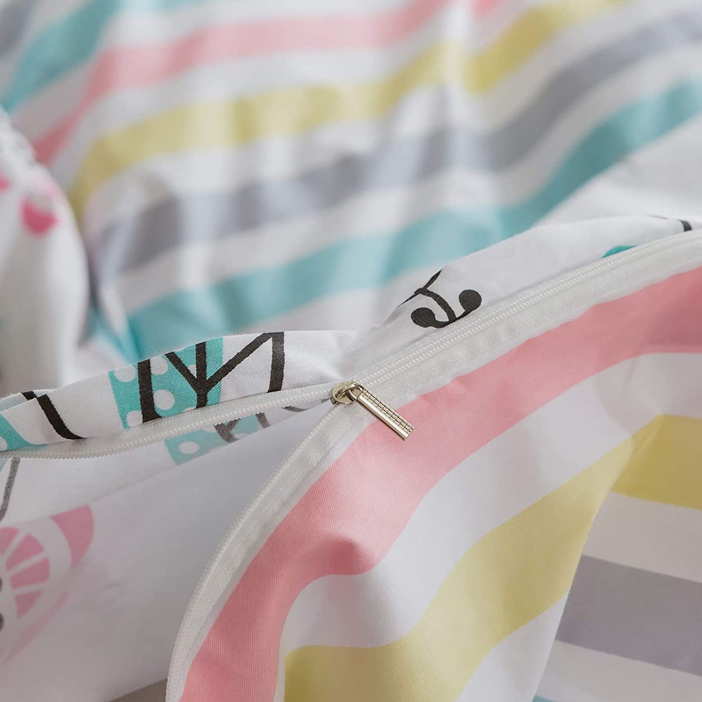 Floral Bird Print Girls Duvet Cover