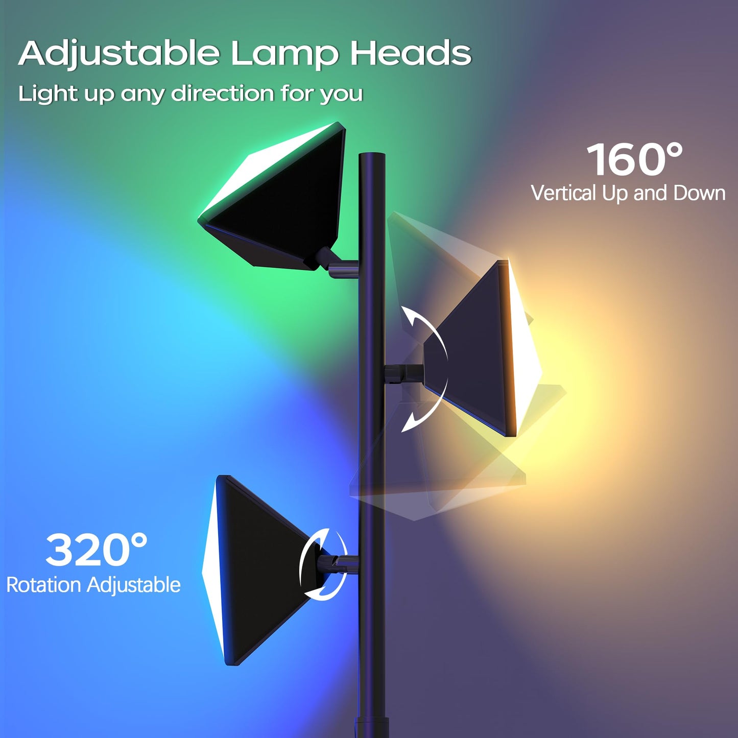 Color Changing LED Tree Floor Lamp