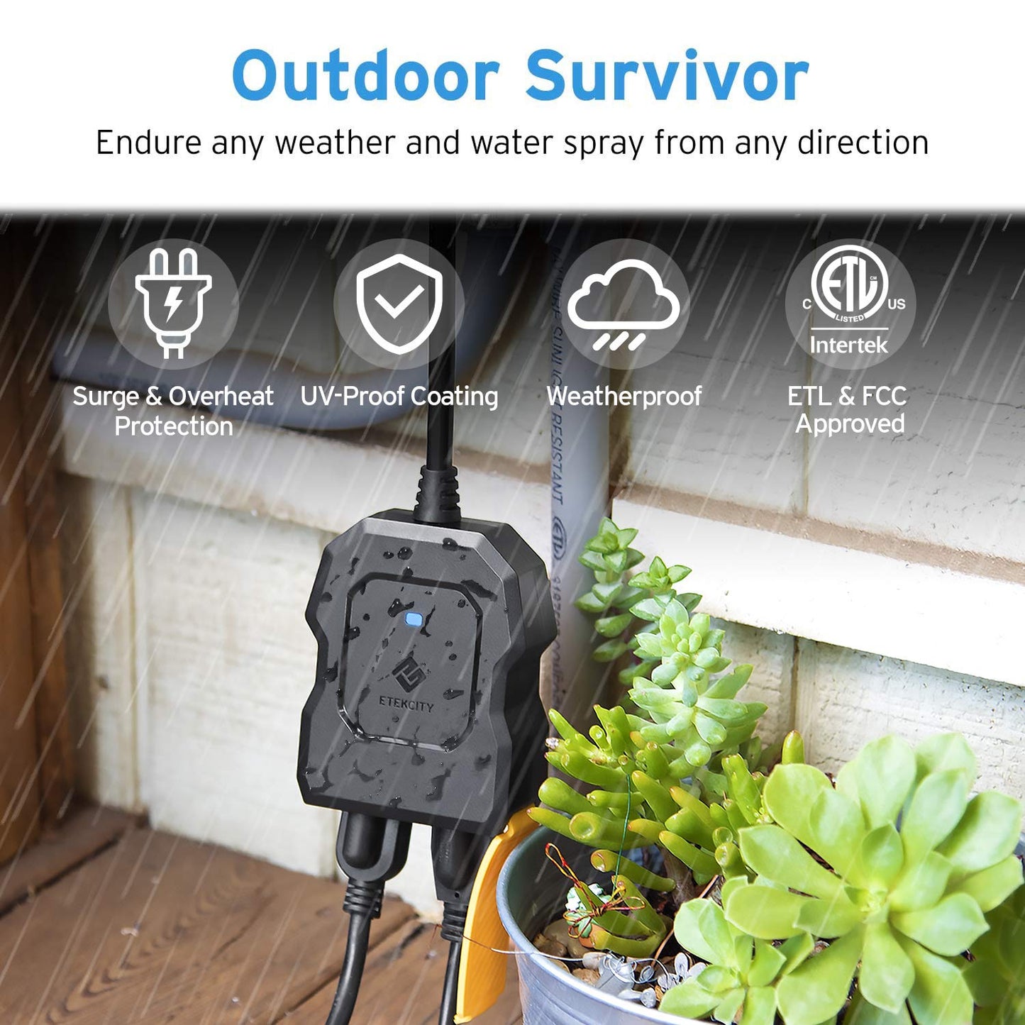 Smart WiFi Outdoor Plug