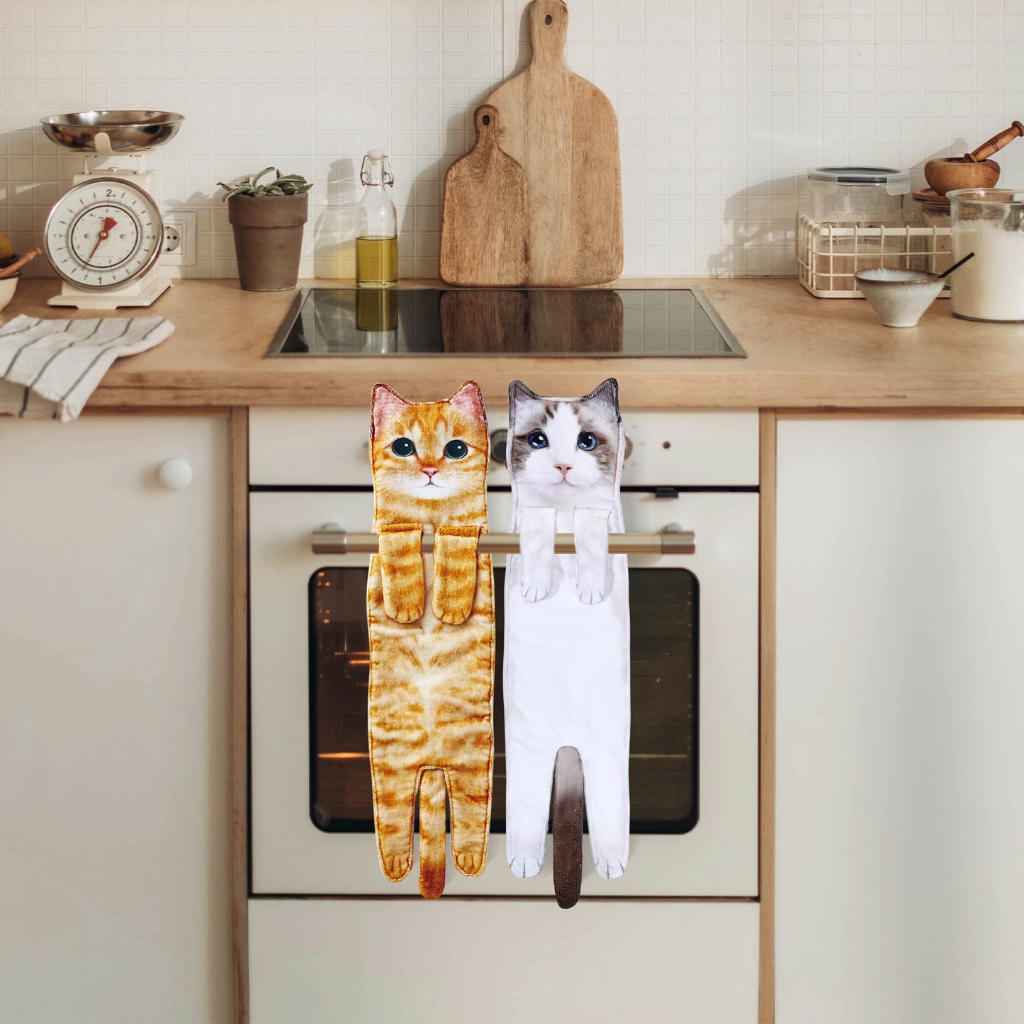 Cat Funny Hand Towels for Bathroom