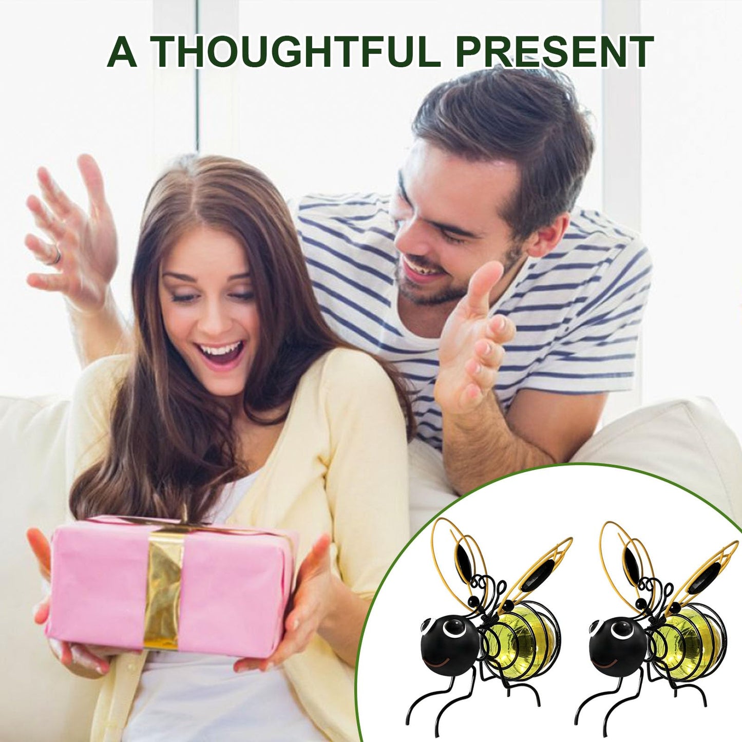 Solar Hanging Bee Lights