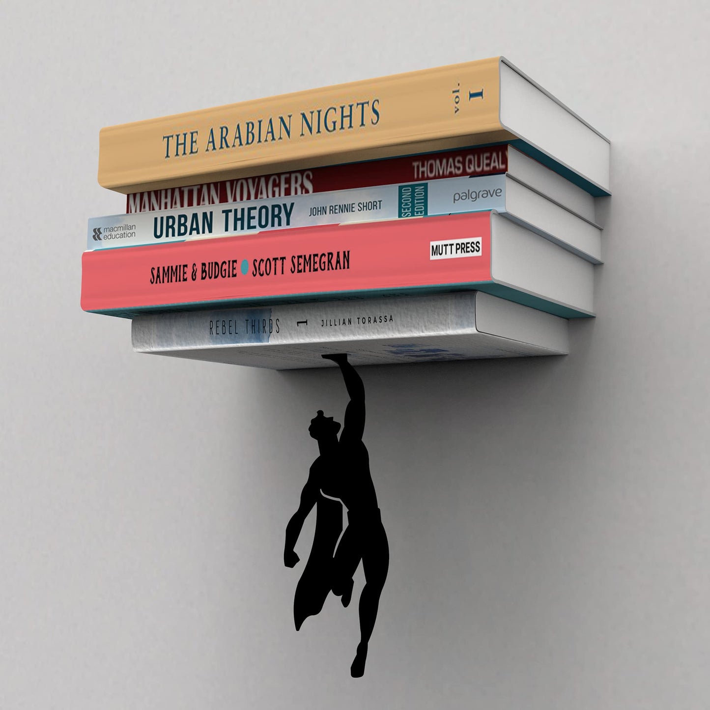 Superhero Floating Bookshelf
