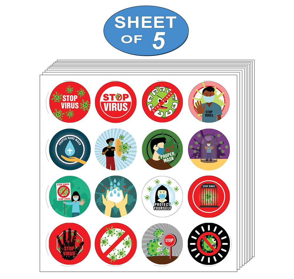 Stop The Contagion Sticker Set