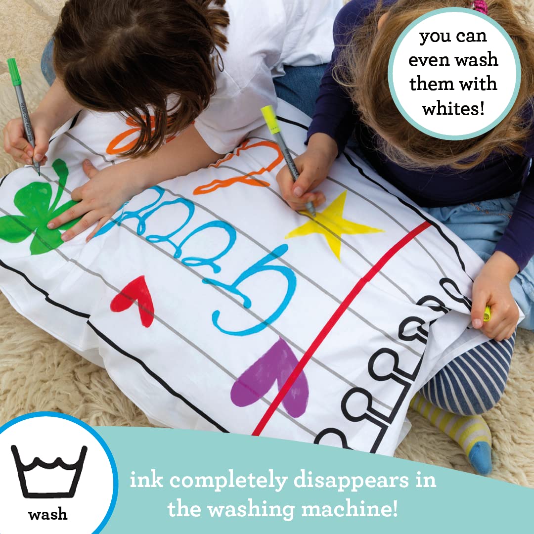 Coloring Pillowcase for Kids with Washable Markers