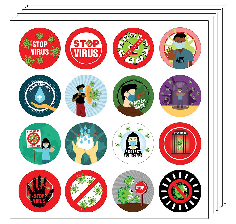 Stop The Contagion Sticker Set