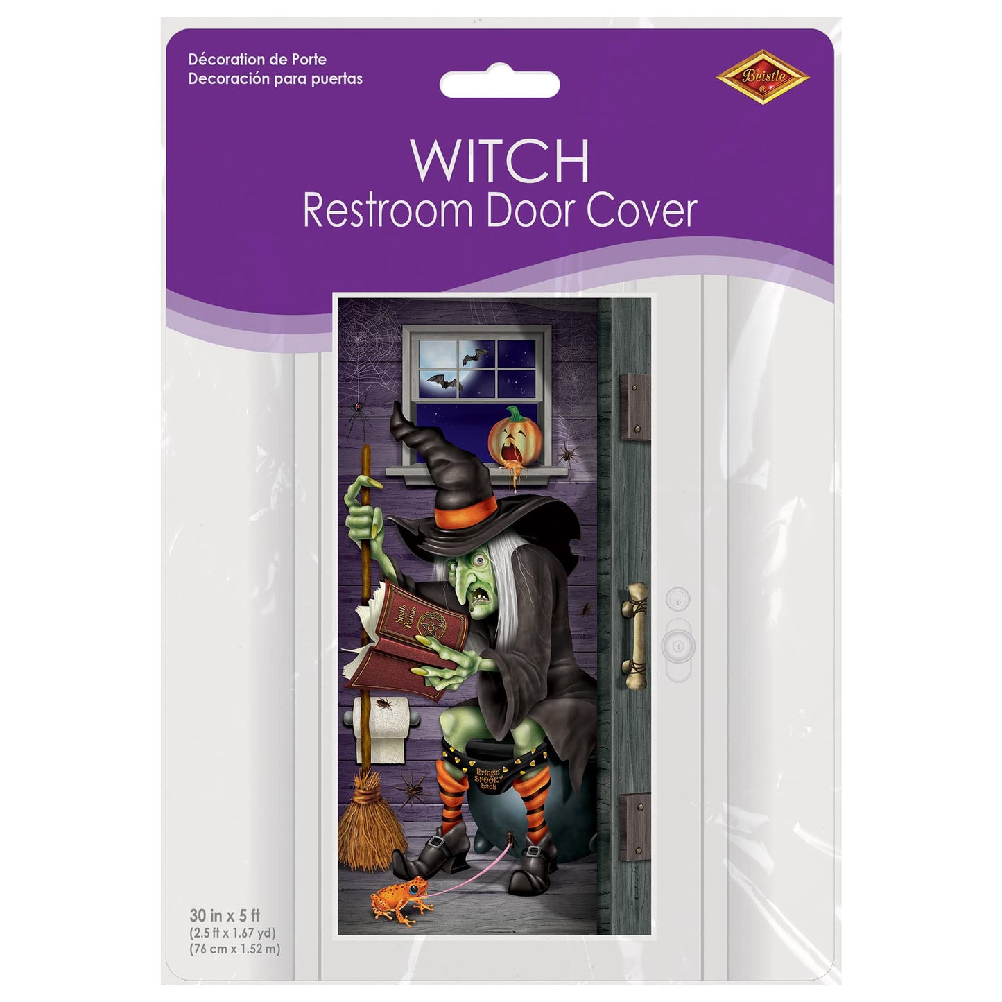 Halloween Witch Restroom Door Cover