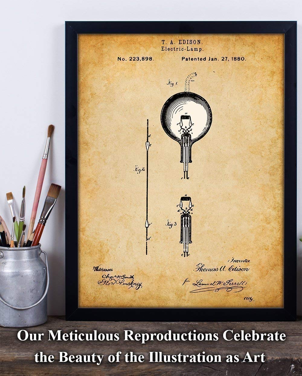 Thomas Edison Patent Print