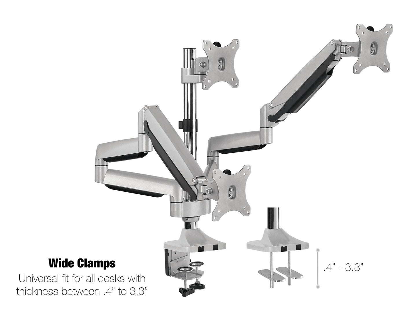 Triple Monitor Desk Mount