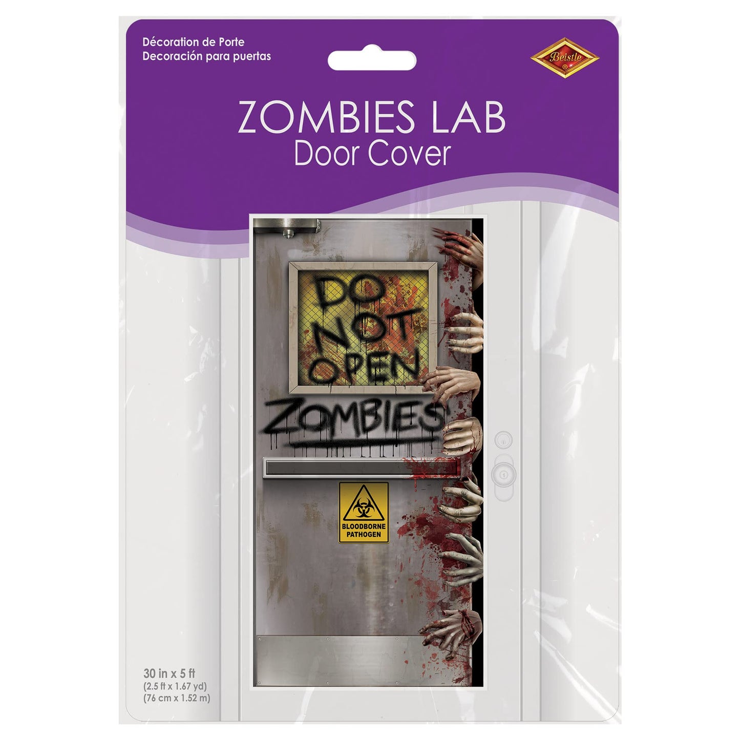 Halloween Zombies Lab Door Cover