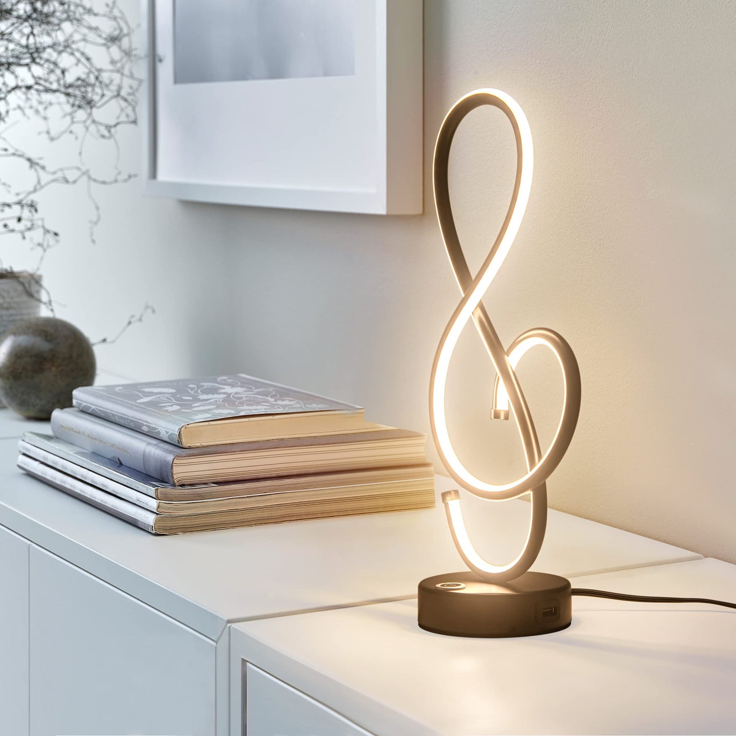 Modern Table Lamp with USB Port