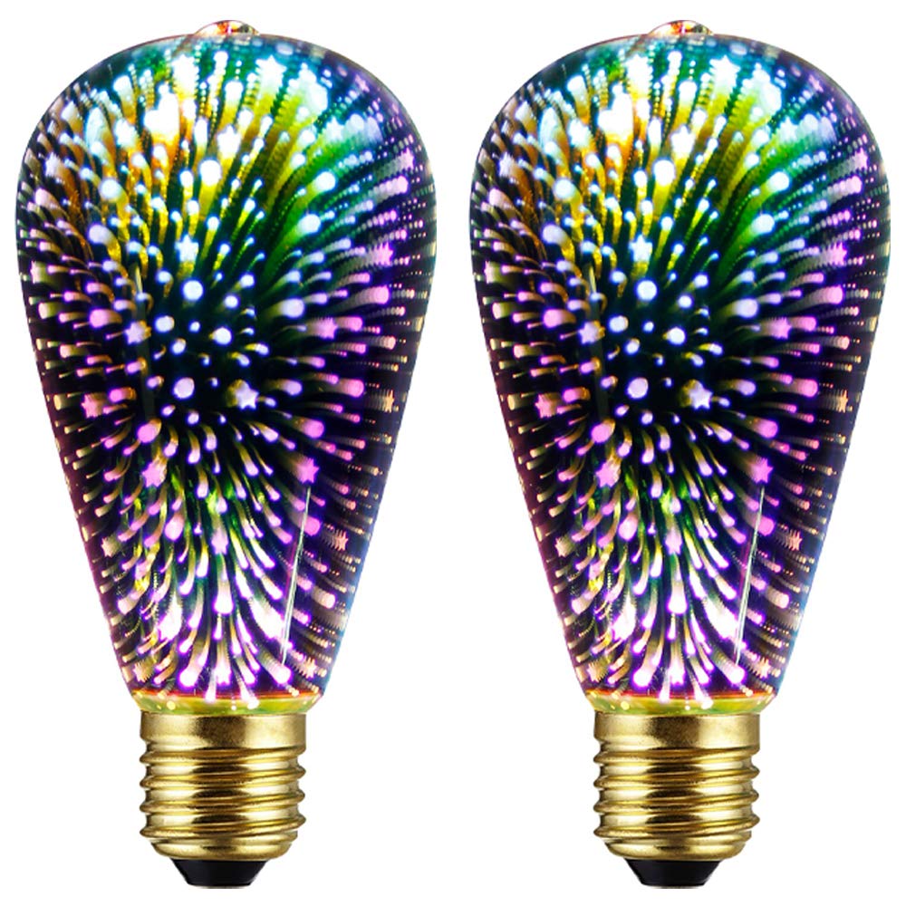 3D Fireworks Effect LED Light Bulbs