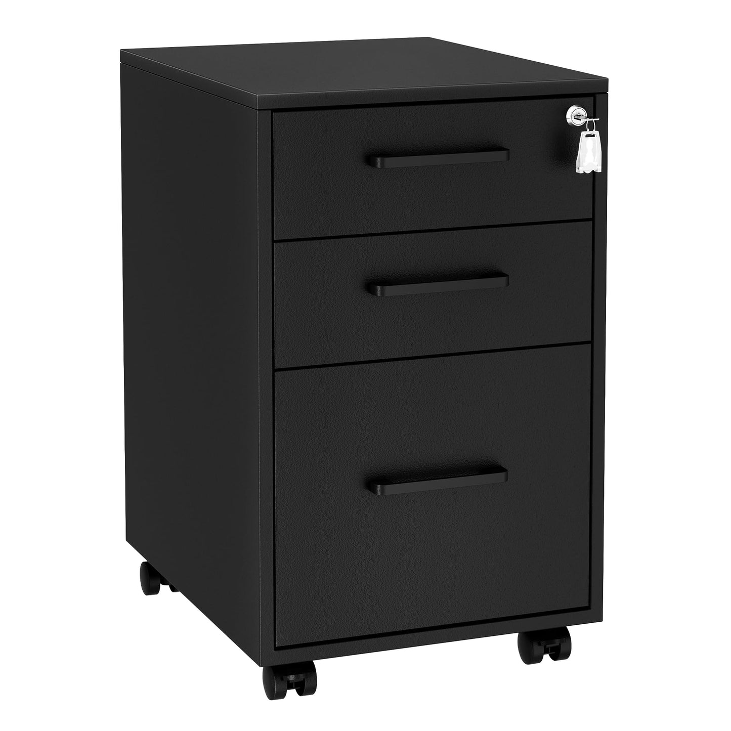 Lockable Three-Drawer File Cabinet