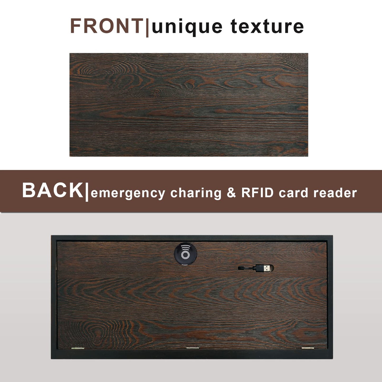 Rustic Floating Shelf with Hidden Compartment