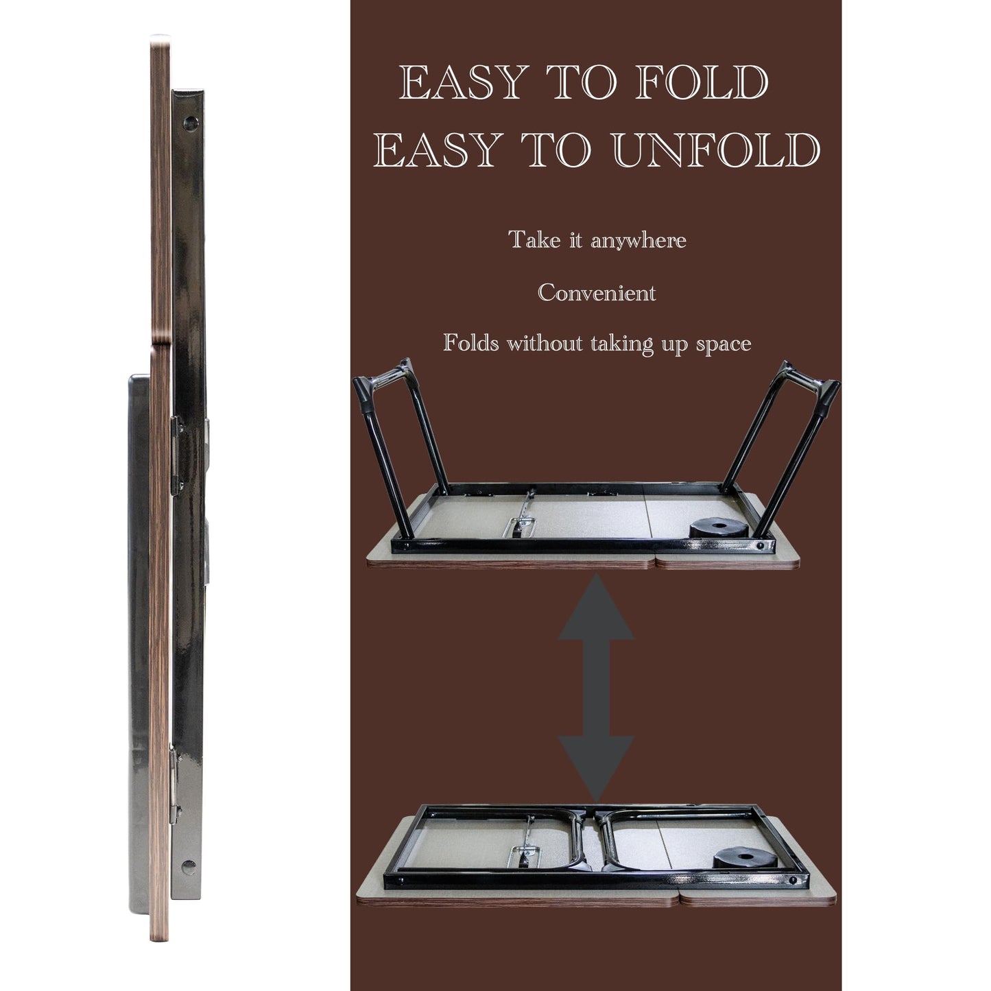 Laptop Bed Table with Foldable Legs