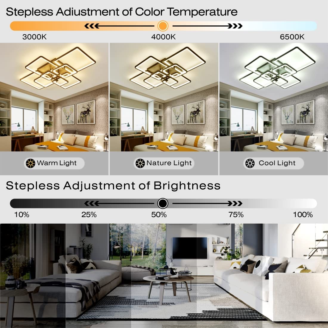 Modern LED Ceiling Light Fixture