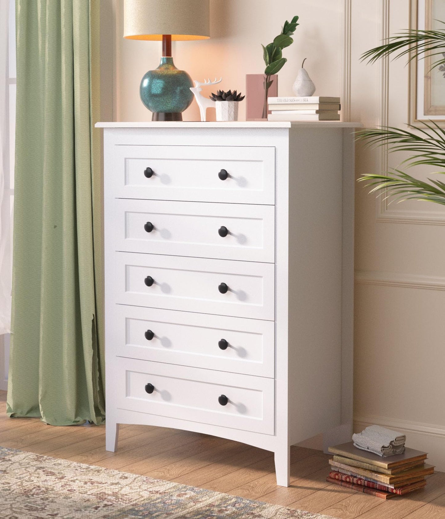 Five-Drawer Dresser with Built-In Power Station